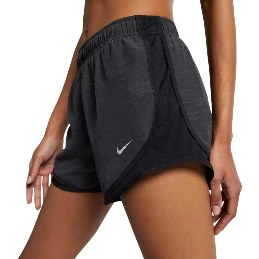 NWT Nike Tempo Running 3" Shorts DB4487 083 Black & Grey Heather Women's Size XS